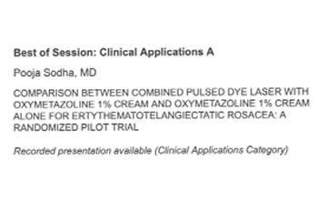 Best of Session: Clinical Applications A