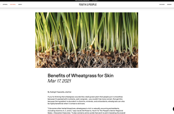 Benefits of Wheatgrass for Skin