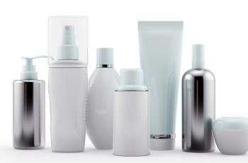 Skincare bottles